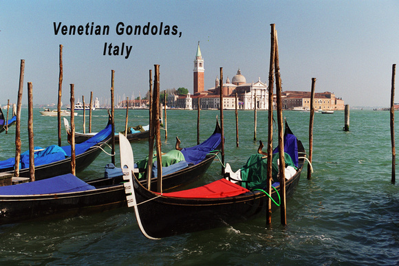 19 Venetian Gondolas, Italy