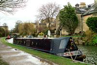 0052 House Bpat on canal in Bath, England
